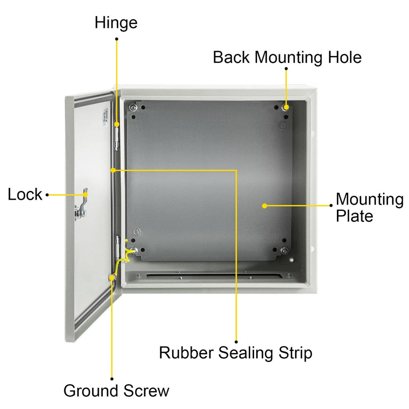 VEVOR Steel Electrical Box 16 x 16 x 8