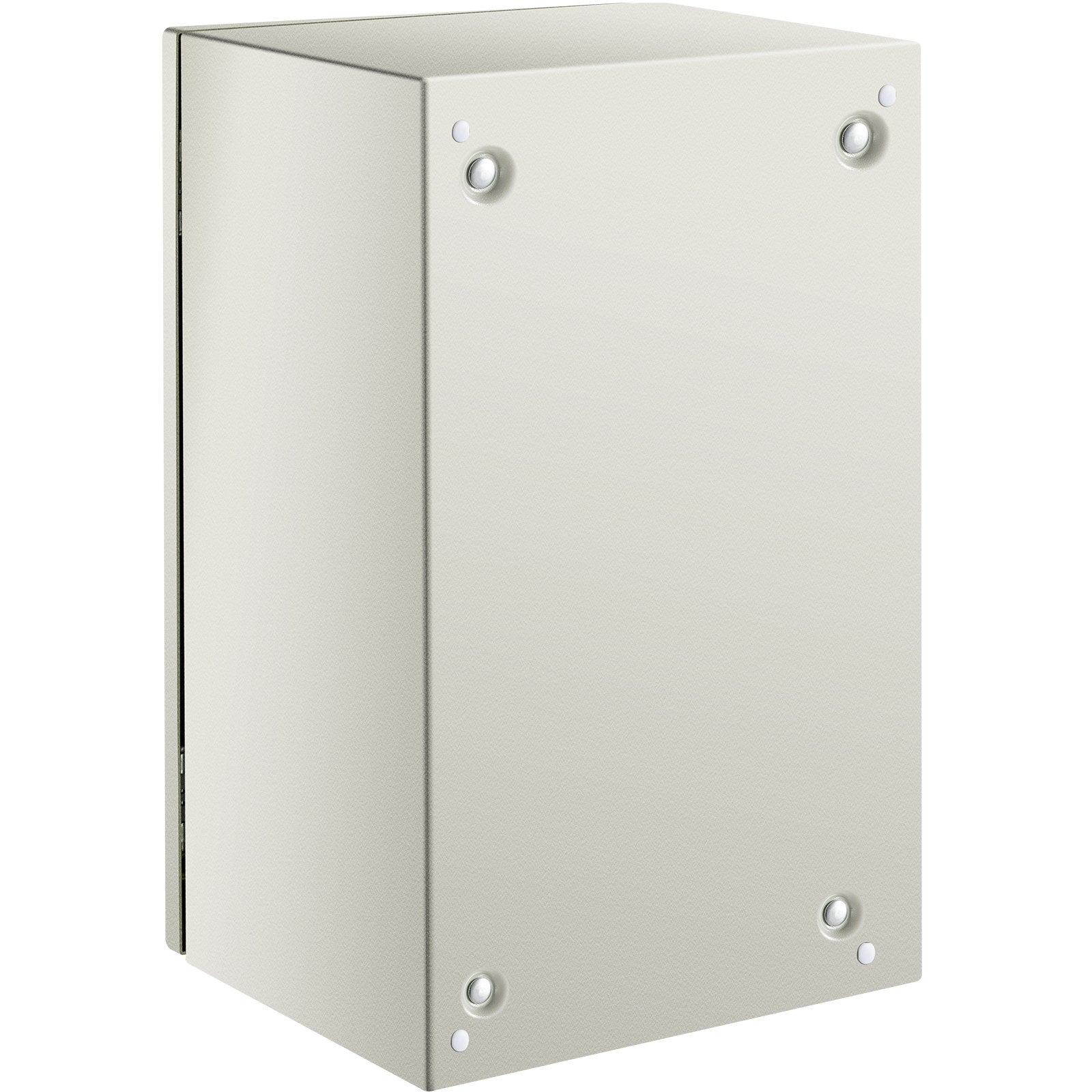 VEVOR Steel Electrical Box 20'' x 12'' x 10'' Electrical Enclosure Box, Carbon Steel Hinged Junction Box, IP65 Weatherproof Metal Box Wall-Mounted Electronic Equipment Enclosure Box with Mounting Plat