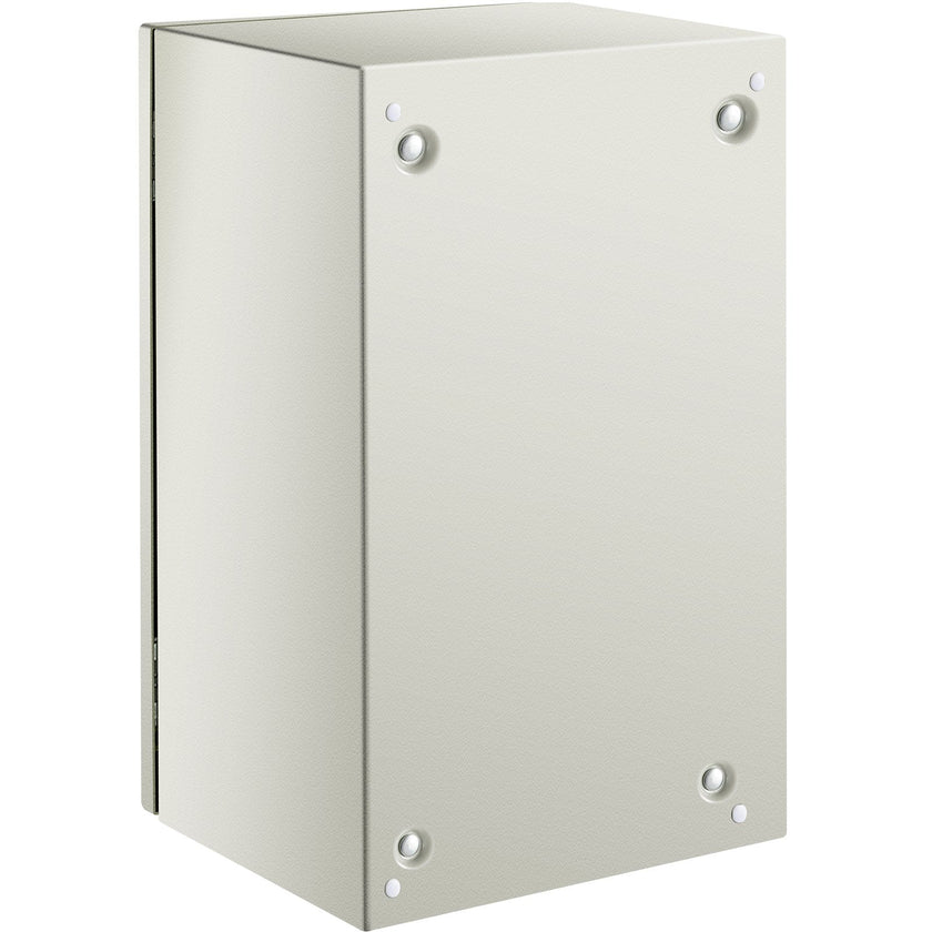 VEVOR Steel Electrical Box 20'' x 12'' x 10'' Electrical Enclosure Box, Carbon Steel Hinged Junction Box, IP65 Weatherproof Metal Box Wall-Mounted Electronic Equipment Enclosure Box with Mounting Plat