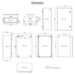VEVOR Steel Electrical Box 24'' x 16'' x 10'' Electrical Enclosure Box, Carbon Steel Hinged Junction Box, IP65 Weatherproof Metal Box Wall-Mounted Electronic Equipment Enclosure Box with Mounting Plat