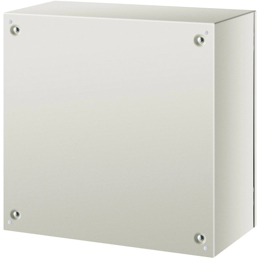 VEVOR Steel Electrical Box 24'' x 24'' x 12'' Electrical Enclosure, Carbon Steel Hinged Junction Box, IP65 Weatherproof Metal Box Wall-Mounted Electronic Equipment Enclosure Box with Mounting Plate
