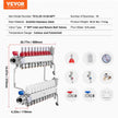 VEVOR 10-Branch Radiant Heat Manifold 1/2