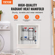 VEVOR 2-Branch Radiant Heat Manifold 1/2