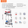 VEVOR 2-Branch Radiant Heat Manifold 1/2