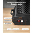 Gold Melting Furnace, 1350W PID Digital Electric Furnace with 1 kg & 3 kg Ceramic Crucibles, 2102°F (1150°C)