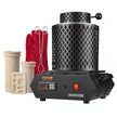 Gold Melting Furnace, 1350W PID Digital Electric Furnace with 1 kg & 3 kg Ceramic Crucibles, 2102°F (1150°C)