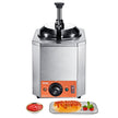VEVOR Electric Cheese Dispenser with Pump, 2.3 Qt Commercial Hot Fudge Warmer, Stainless Steel Heated Pump Dispenser, 86-230? Temp Adjustable Nacho Cheese Sauce Warmer, for Hot Fudge Cheese Caramel
