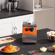 VEVOR Electric Bottle Warmer with Bottle, 0.57 Qt Commercial Cheese Dispenser, Hot Fudge Warmer 86-185? Temp Adjustable, Plastic Bottle Nacho Cheese Sauce Warmer for Hot Fudge Cheese Caramel, Square
