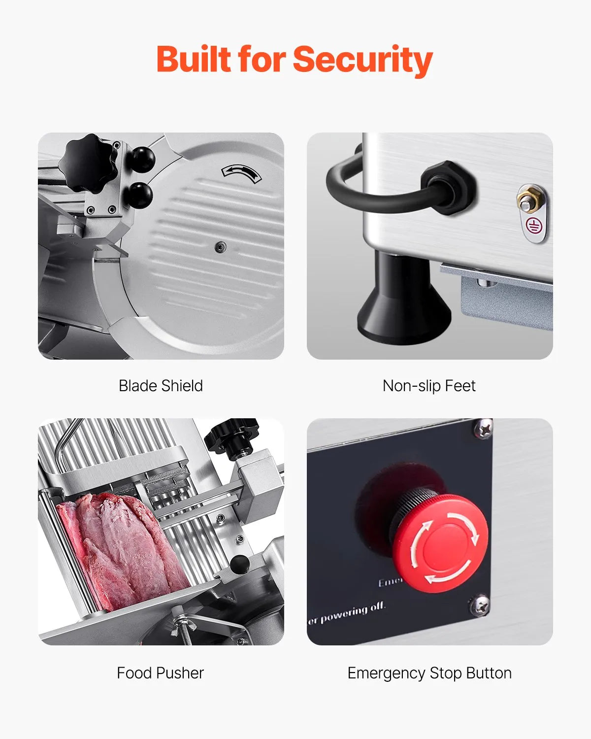 VEVOR Meat Slicer 550W 12 inch Electric Deli Food Slicer for Meat Bread Cheese