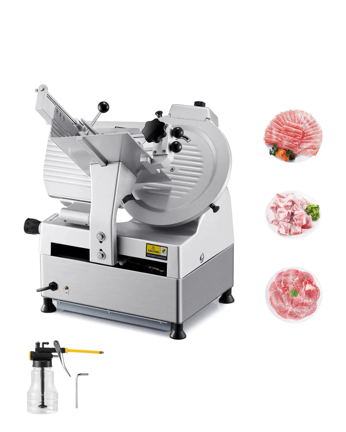 VEVOR Meat Slicer 550W 12 inch Electric Deli Food Slicer for Meat Bread Cheese
