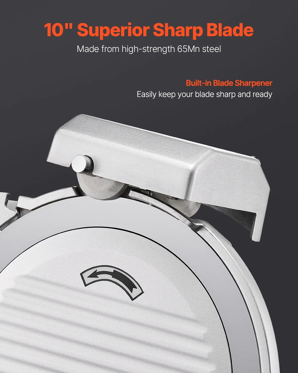 VEVOR Meat Slicer 180W 10 inch Electric Deli Food Slicer for Meat Bread Cheese
