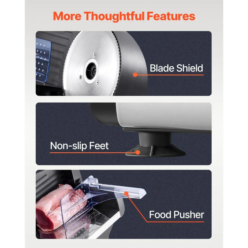 VEVOR Meat Slicer 180W 7.5