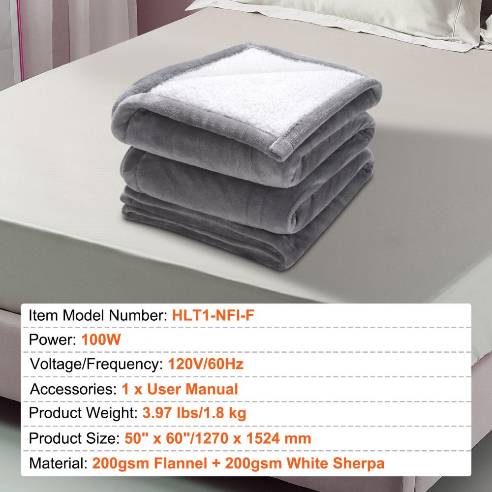 VEVOR Heated Blanket Electric Throw, 50