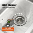 VEVOR Stainless Steel Utility Sink, 16 x 13 x 8.7 in Free Standing Small Sink Include Faucet & legs, 1 Compartment Commercial Single Bowl Sinks for Garage, Restaurant, Kitchen, Laundry