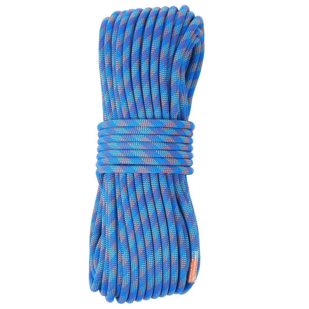 VEVOR 10.2mm Dynamic Climbing Rope 50M(164ft) Outdoor Rock Climbing Rope Blue