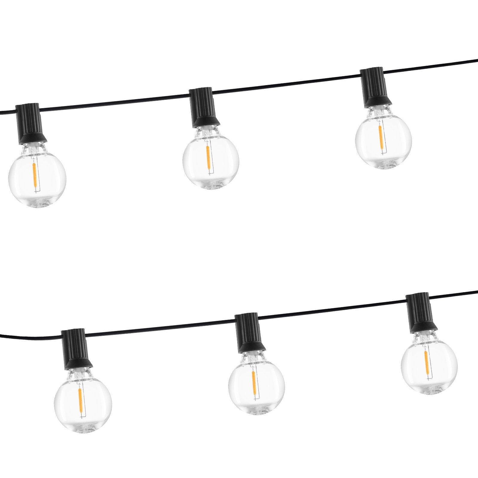 100FT Solar LED Outdoor String Patio Lights Waterproof with Remote Control