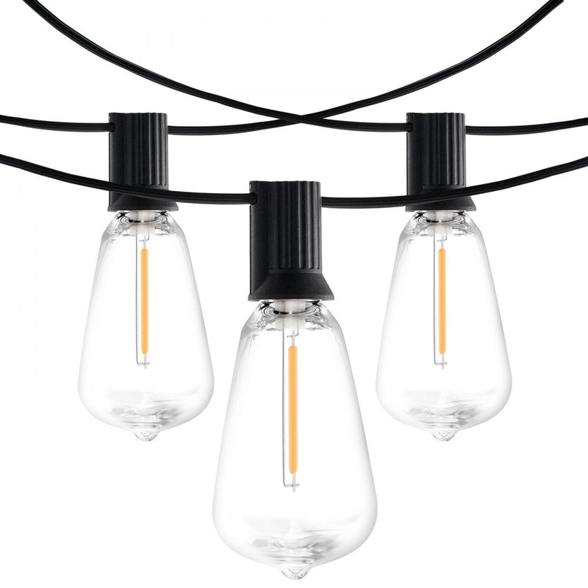 VEVOR 200FT LED Outdoor String Patio Lights Waterproof ST38 Shatterproof Bulbs