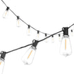 200FT LED Outdoor String Lights – 100 ST38 Shatterproof Bulbs – 2700K Dimmable Waterproof Patio Lights