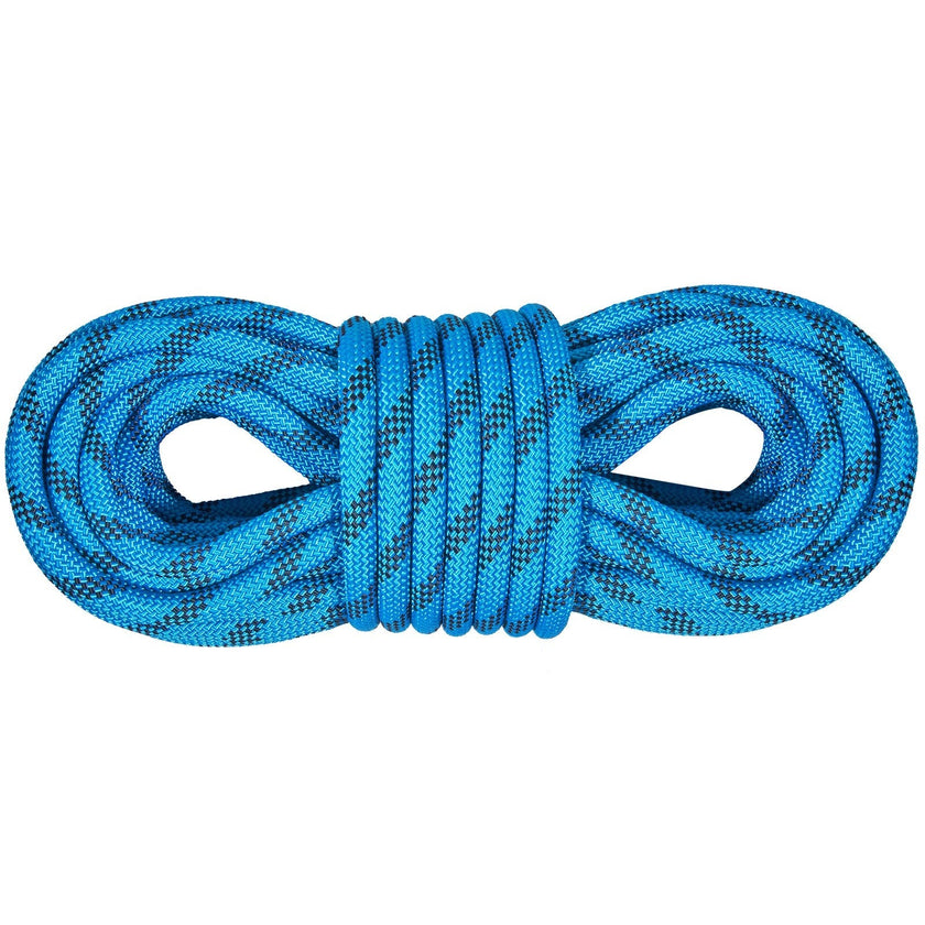 VEVOR Static Climbing Rope, 64 ft Outdoor Rock Climbing Rope with 26KN Breaking Tension, 0.4'' /10mm High Strength Safety Rope, Escape Rope with 2pcs Carabiner and Storage Bag