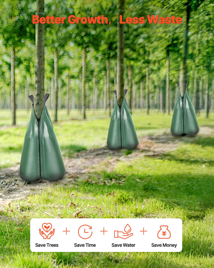 VEVOR Tree Watering Bag 25 Packs 20 Gallons Slow Release Tree Water Bag Durable