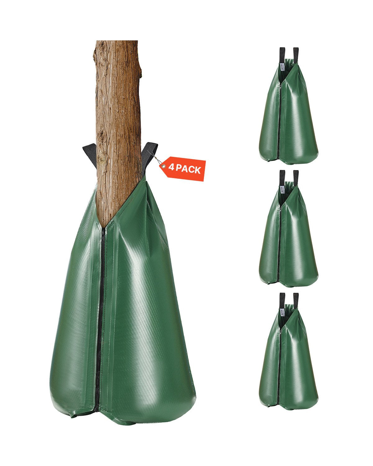 VEVOR Tree Watering Bag 4 Packs 20 Gallons Slow Release Tree Water Bag Durable