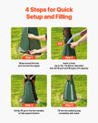 VEVOR Tree Watering Bag 8 Packs 20 Gallons Slow Release Tree Water Bag Durable