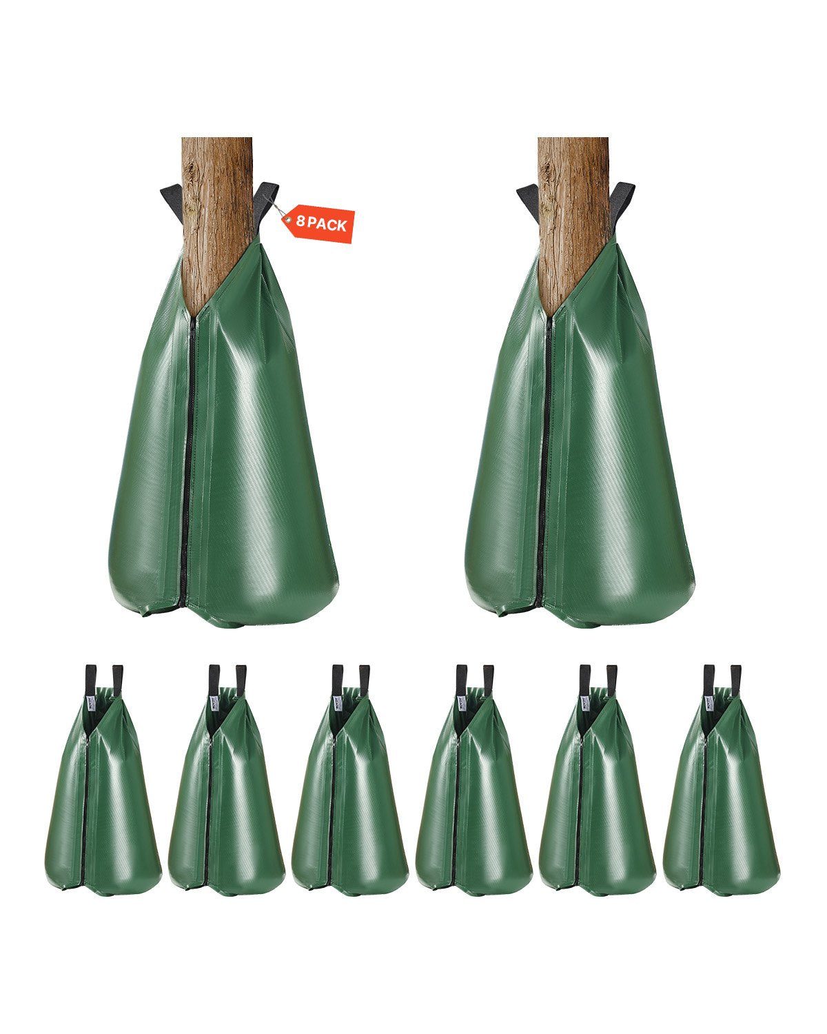 VEVOR Tree Watering Bag 8 Packs 20 Gallons Slow Release Tree Water Bag Durable
