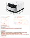 VEVOR Centrifuge Machine 2/5/10/15/50ml Speed 500-4000rpm with 1 Rotor and Timer
