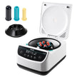 VEVOR Centrifuge Machine 2/5/10/15/50ml Speed 500-4000rpm with 1 Rotor and Timer