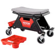 VEVOR Mechanics Stool, 300 LBS Capacity Rolling Mechanic Seat with 4