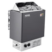 VEVOR Sauna Heater, 3KW 220V Electric Sauna Stove, Steam Bath Sauna Heater with Built-In Controls, 3h Timer and Adjustable Temp for Max. 70-141 Cubic Feet, Home Hotel Spa Shower Use