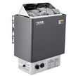 VEVOR Sauna Heater, 4.5KW 220V Electric Sauna Stove, Steam Bath Sauna Heater with Built-In Controls, 3h Timer and Adjustable Temp for Max. 105-210 Cubic Feet, Home Hotel Spa Shower Use