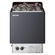 VEVOR Sauna Heater, 6KW 220V Electric Sauna Stove, Steam Bath Sauna Heater with Built-In Controls, 3h Timer and Adjustable Temp for Max. 176-318 Cubic Feet, Home Hotel Spa Shower Use