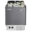 VEVOR Sauna Heater, 9KW 220V Electric Sauna Stove, Steam Bath Sauna Heater with Built-In Controls, 3h Timer and Adjustable Temp for Max. 317-459 Cubic Feet, Home Hotel Spa Shower Use