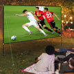 VEVOR Outdoor Movie Screen w/ Stand Portable Movie Screen 135