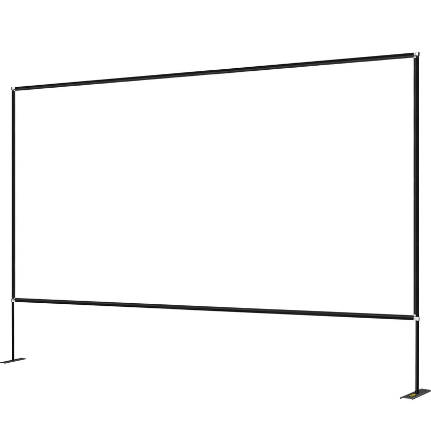 VEVOR Outdoor Movie Screen w/ Stand Portable Movie Screen 135