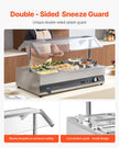 VEVOR Commercial Soup Warmer Soup Station with Cover 2-Pot & 6-Pan Soup Kettle