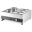 VEVOR Commercial Soup Warmer Soup Station with 2-Pot & 3-Pan Soup Kettle Warmer