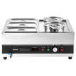 VEVOR Commercial Soup Warmer Soup Station with 2-Pot & 3-Pan Soup Kettle Warmer