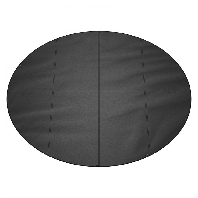 VEVOR 15 Ft Round Pool Cover, Solar Covers for Above Ground Pools, Safety Pool Cover with Drawstring Design, 420D Oxford Fabric Winter Pool Cover, Waterproof and Dustproof, Black
