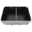VEVOR Canvas Fish Pond Above Ground Koi Tank 270 Gal with Clear Viewing Panel