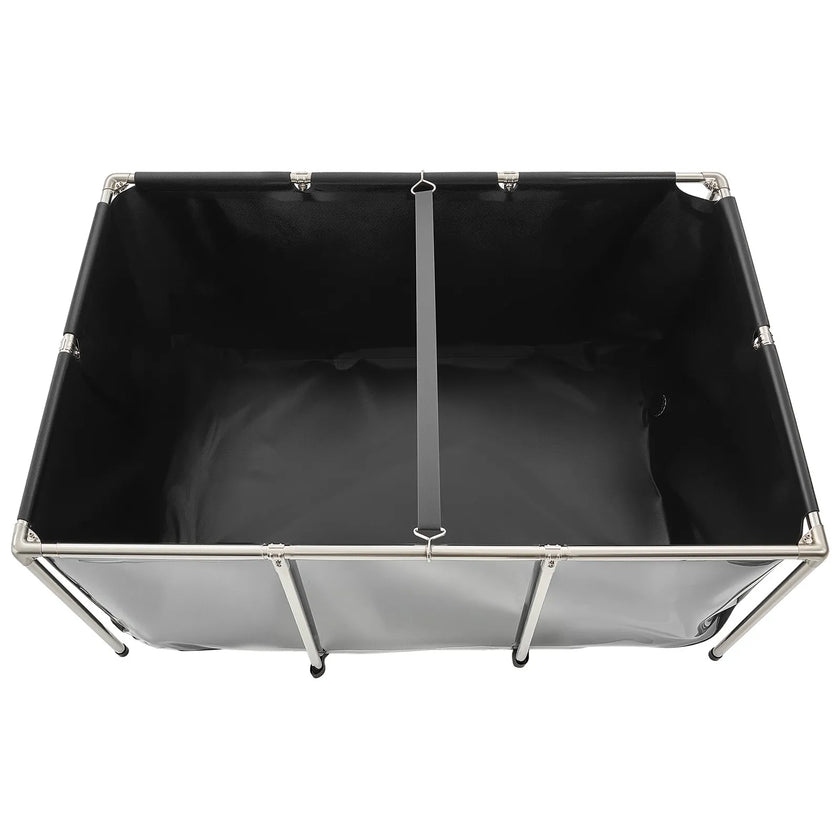 VEVOR Canvas Fish Pond Above Ground Koi Tank 270 Gal with Clear Viewing Panel