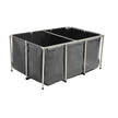 VEVOR Canvas Fish Pond Above Ground Koi Tank 270 Gal with Clear Viewing Panel