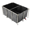 VEVOR Canvas Fish Pond Above Ground Koi Tank 270 Gal with Clear Viewing Panel