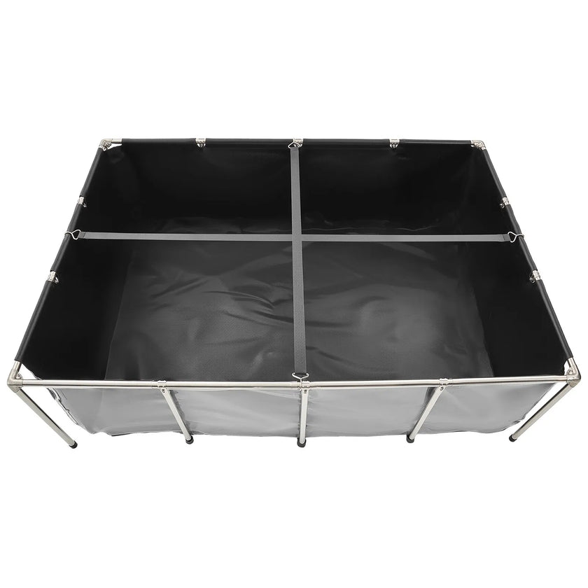 VEVOR Canvas Fish Pond Above Ground Koi Tank 470 Gal with Clear Viewing Panel