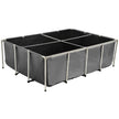 VEVOR Canvas Fish Pond Above Ground Koi Tank 470 Gal with Clear Viewing Panel