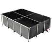 VEVOR Canvas Fish Pond Above Ground Koi Tank 470 Gal with Clear Viewing Panel