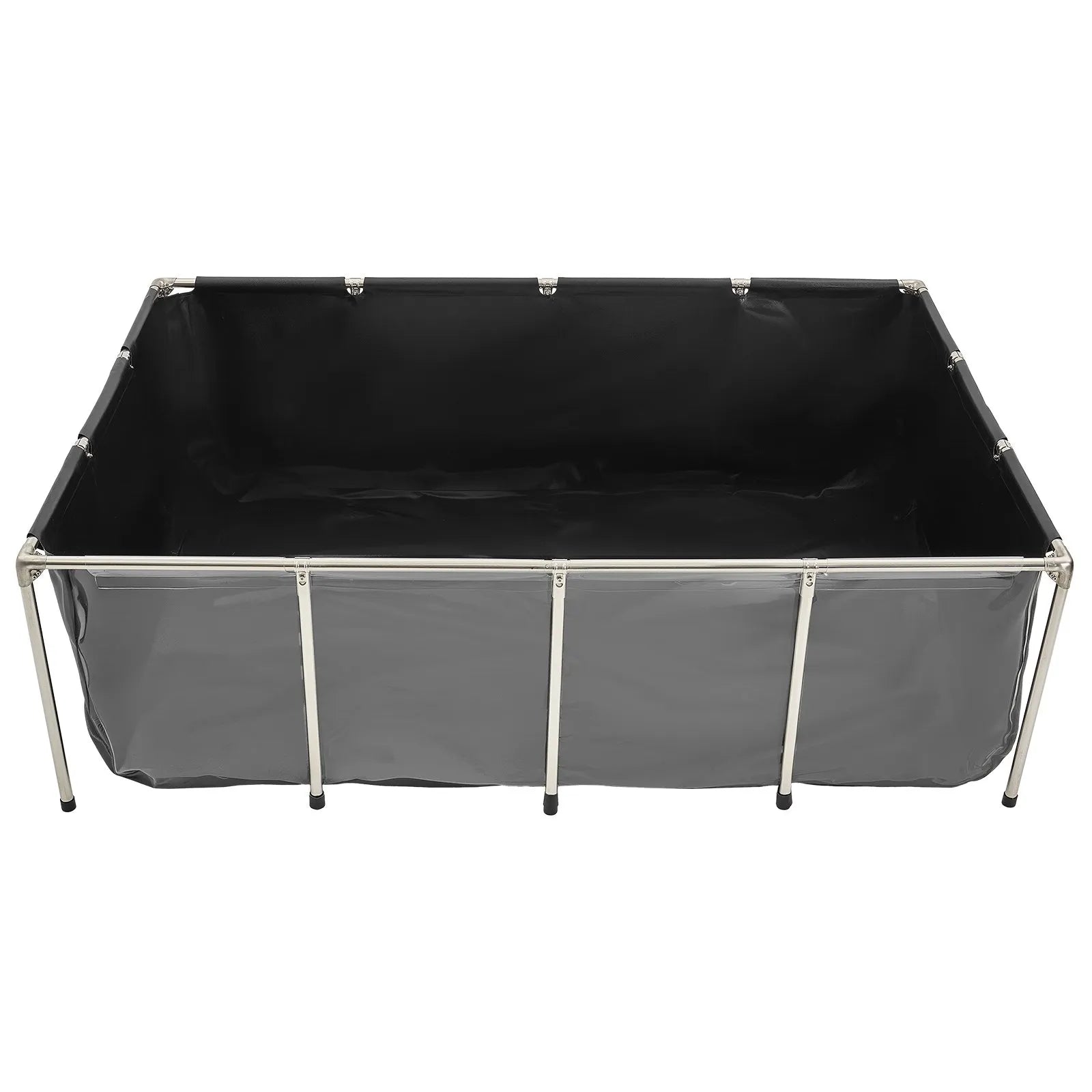 VEVOR Canvas Fish Pond Above Ground Koi Tank 470 Gal with Clear Viewing Panel