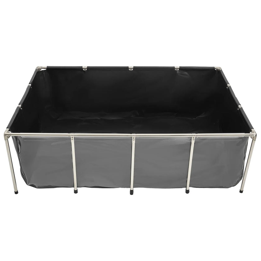 VEVOR Canvas Fish Pond Above Ground Koi Tank 470 Gal with Clear Viewing Panel
