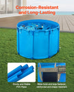 VEVOR Canvas Fish Pond Above Ground Fish Tank 448.8 Gal Round Koi Pond (Blue)